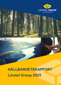 Hållbarhetsrapport 2025 bild Linotol Group hållbarhetsrapport